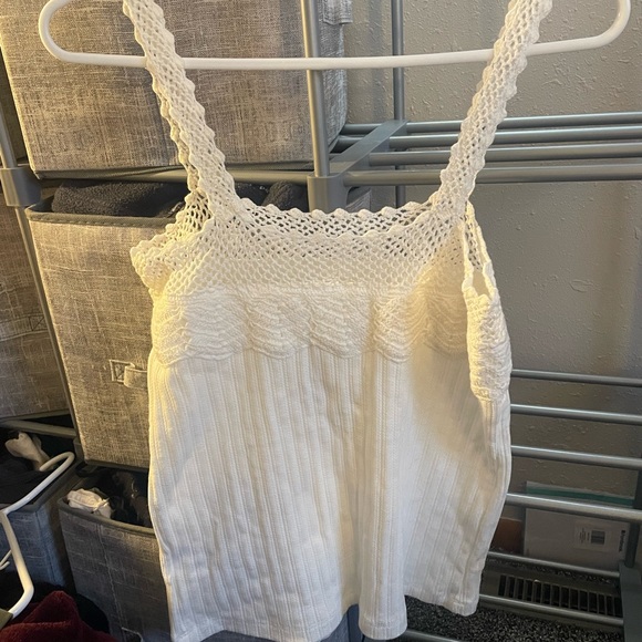 Free People Ivory Crochet Strap Camisole - Picture 2 of 3